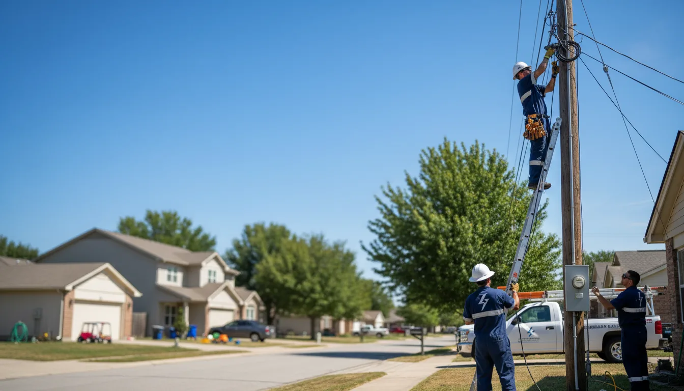Residential electrician providing installation services in Leiter, WY